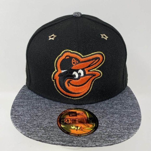 Baltimore Orioles 2016 MLB All Star Game Fitted Hat 7‎ 3/8 Gray Cap Baseball - Picture 1 of 9